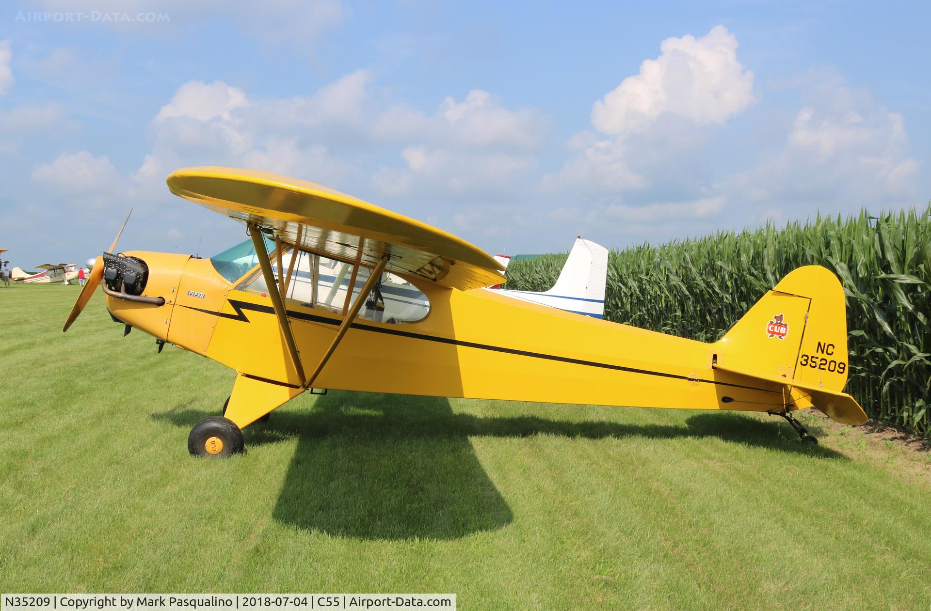 N35209, 1941 Piper J3C-65 Cub Cub C/N 6207, Piper J3C-65