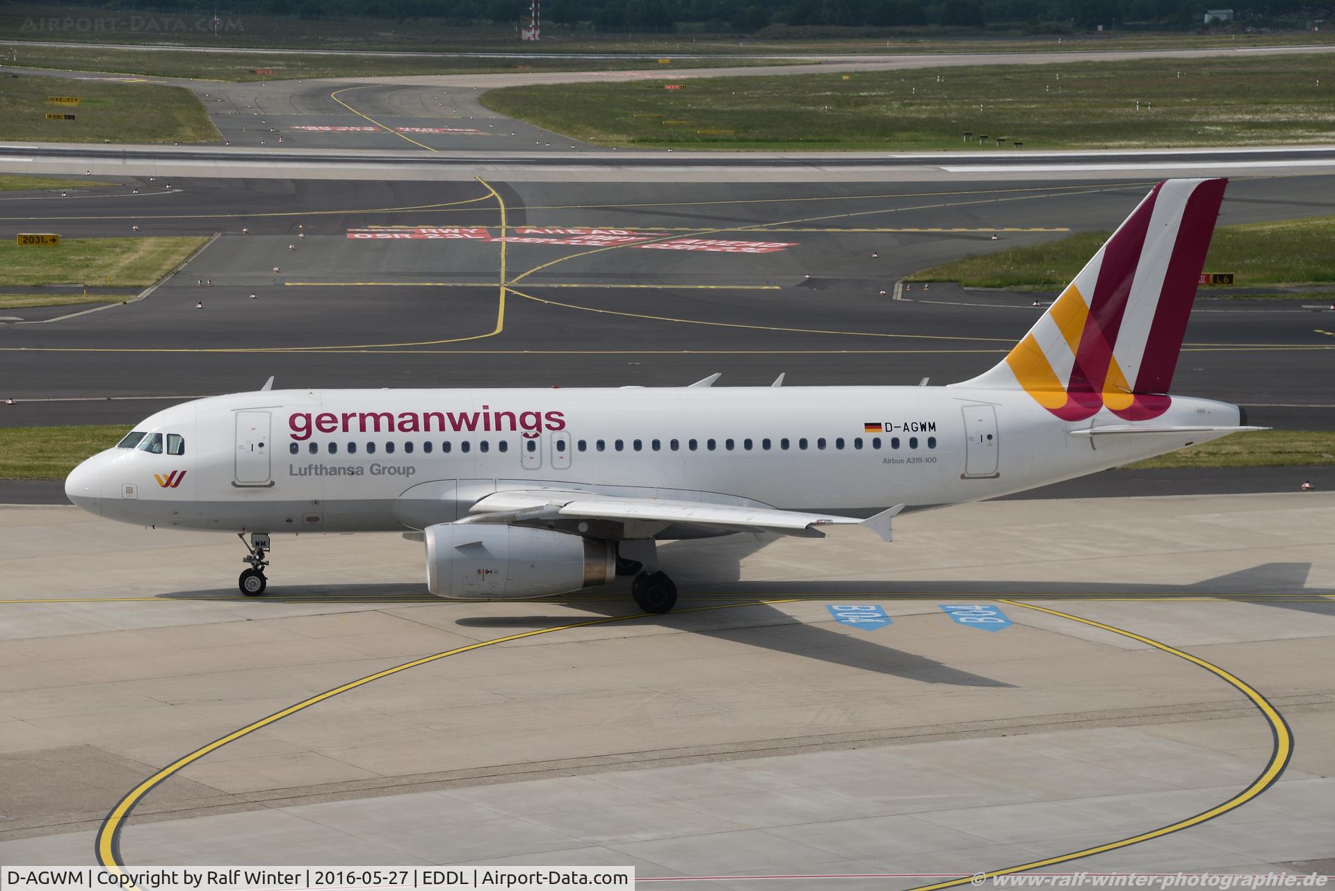 D-AGWM, 2009 Airbus A319-132 C/N 3839, Airbus A319-132 - 4U GWI Germanwings - 3839 - D-AGWM - 27.05.2016 - DUS