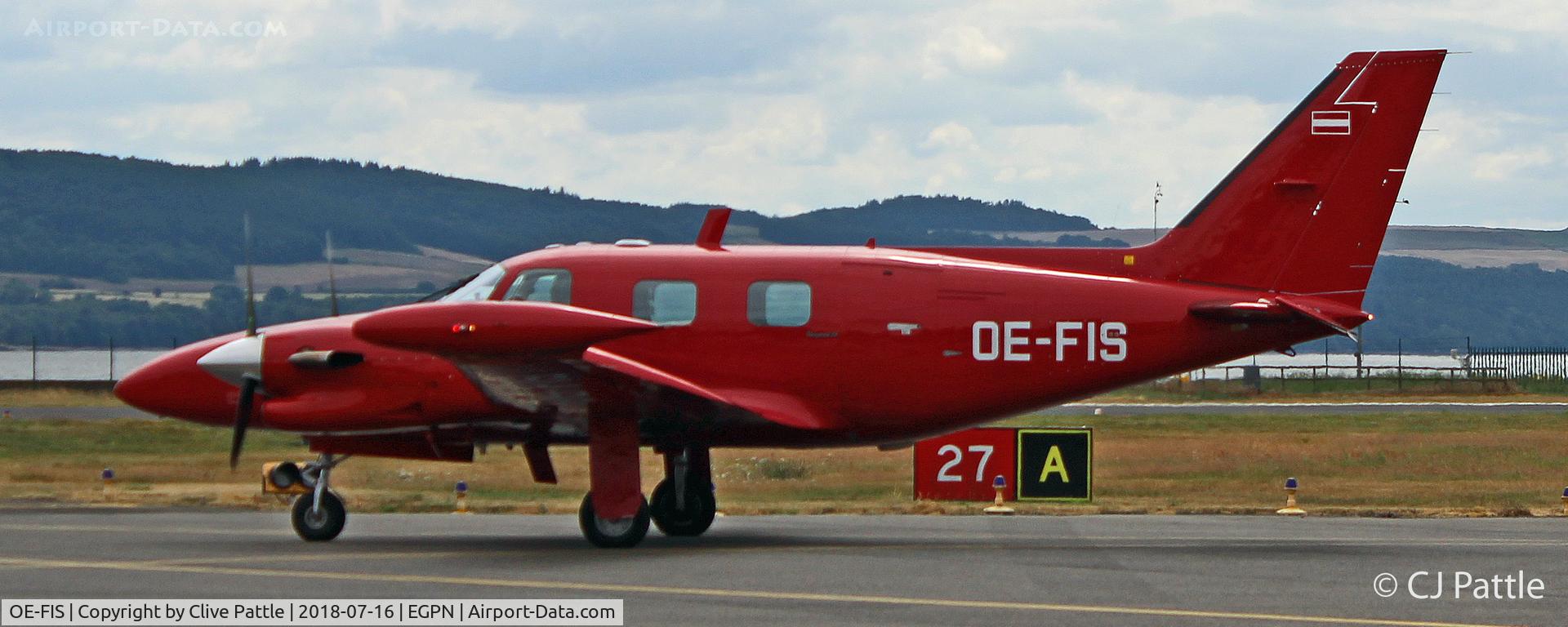 OE-FIS, Piper PA-31T1 Cheyenne I C/N 31T-1104015, Holding for departure at Dundee