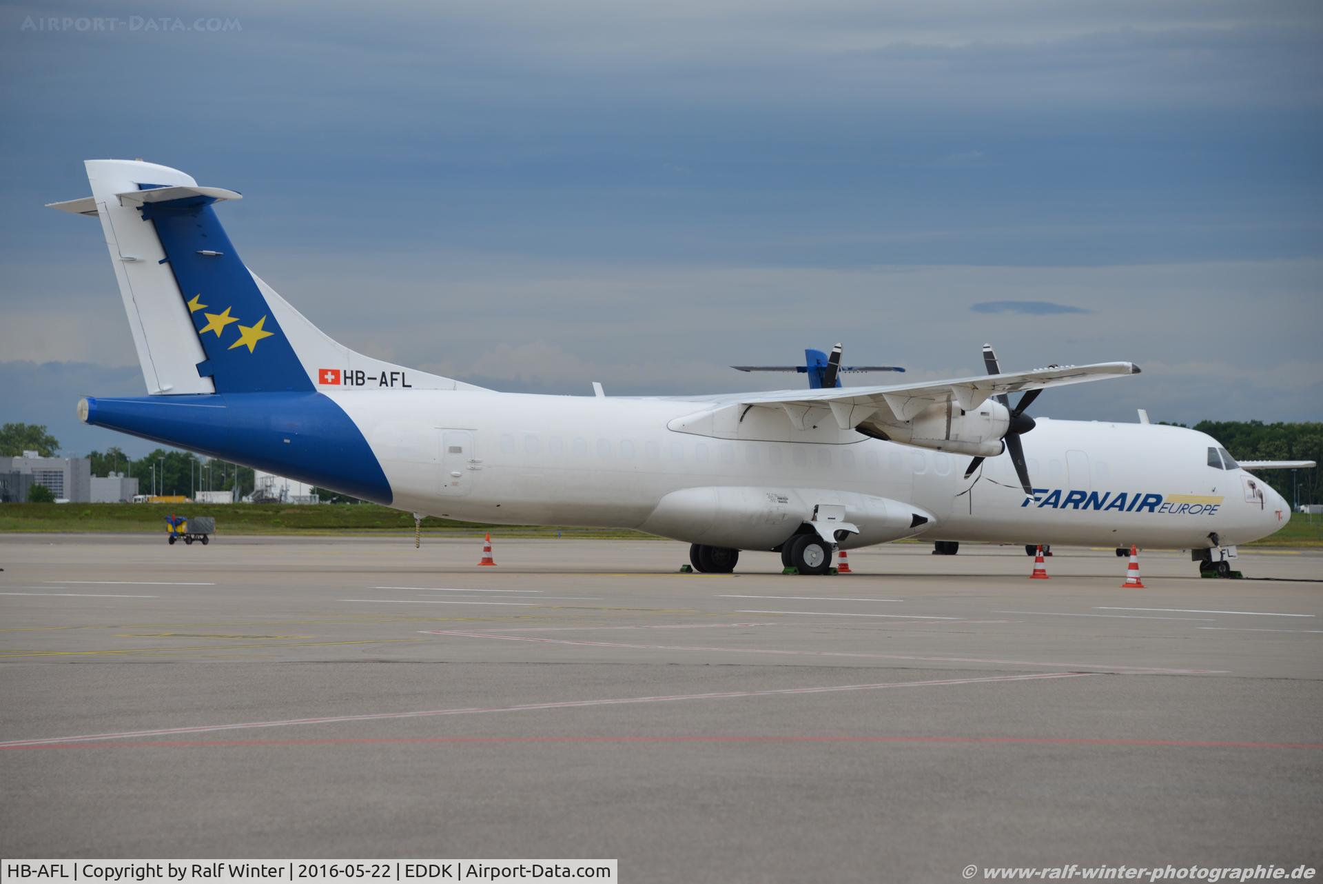 HB-AFL, 1991 ATR 72-202F C/N 222, ATR 72-102F - FAT Farnair Europe - 4B008D - HB-AFL - 22.05.2016 - CGN