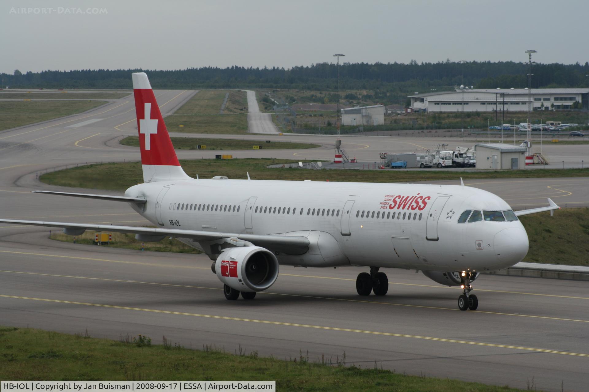 HB-IOL, 1999 Airbus A321-111 C/N 1144, Swiss