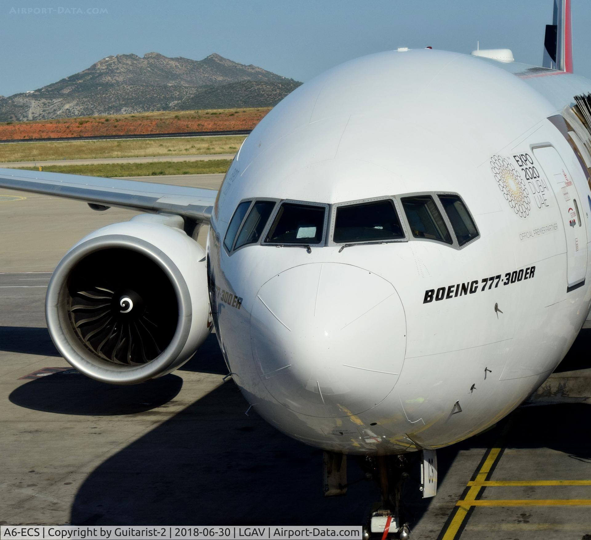 A6-ECS, 2009 Boeing 777-31H/ER C/N 38980, At Athens