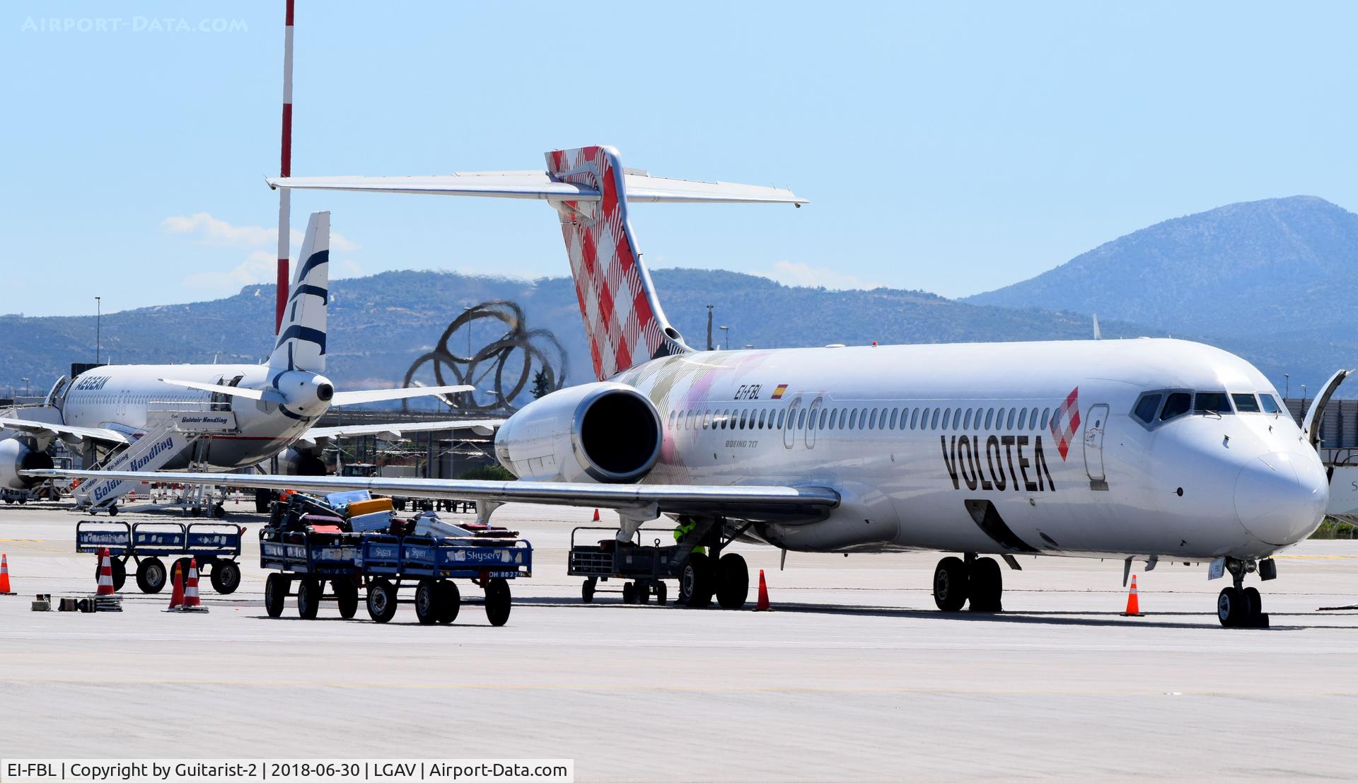 EI-FBL, 2005 Boeing 717-2BL C/N 55183, At Athens