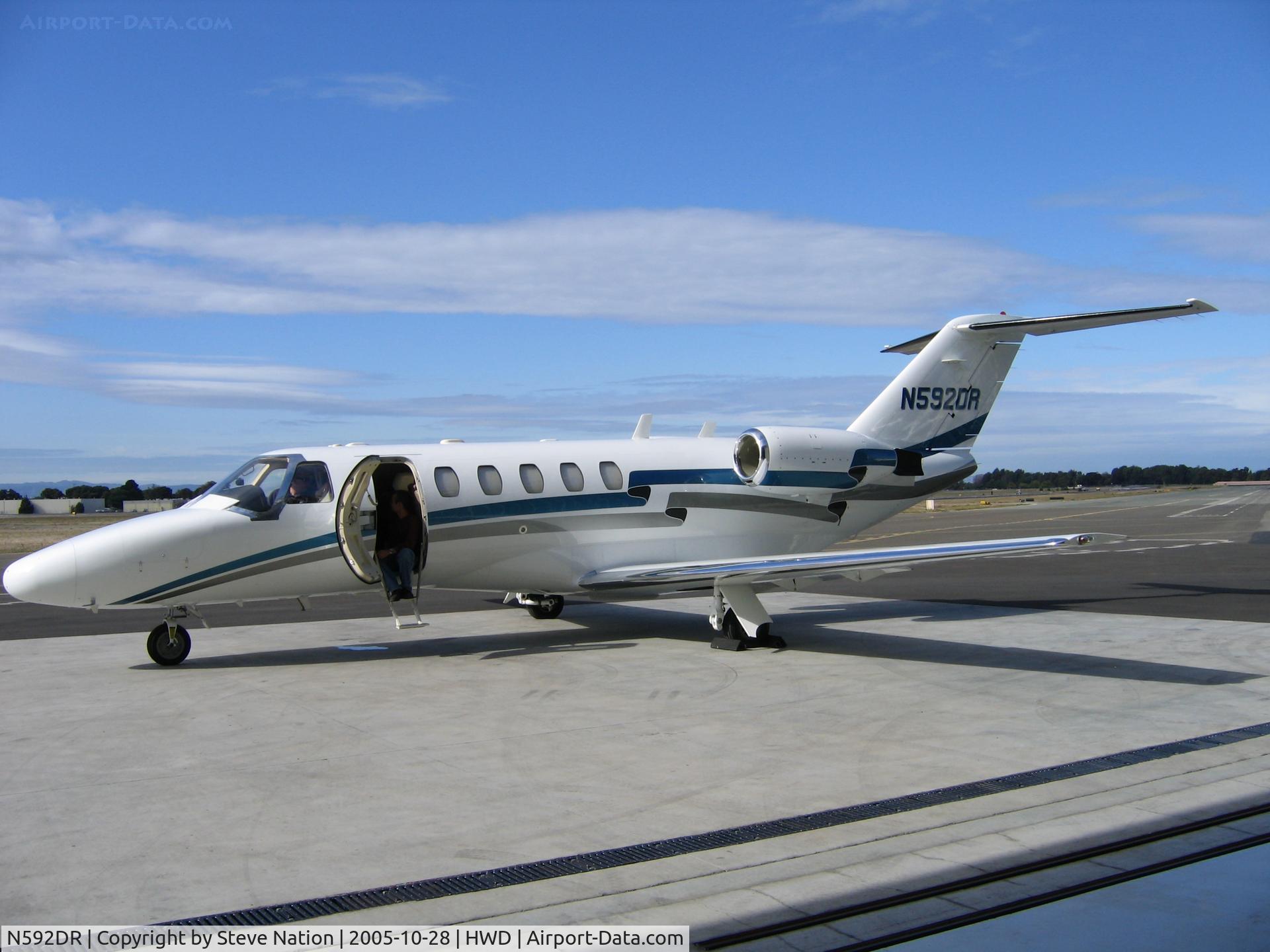 N592DR, 2001 Cessna 525A CitationJet CJ2 C/N 525A0028, Delta Romeo LLC 2001 Cessna 525A at Hayward, CA
