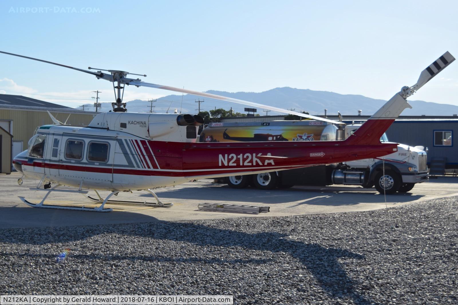 N212KA, 1976 Bell 212 C/N 30776, Parked on the BLM helipad.