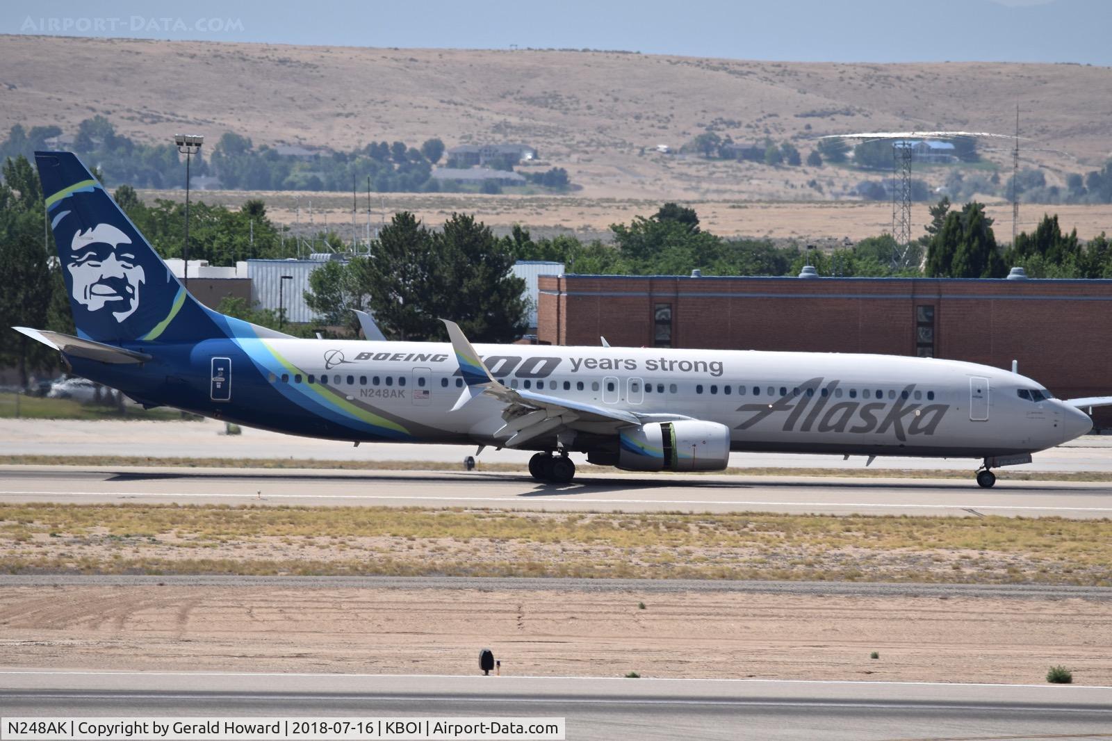 N248AK, 2016 Boeing 737-990/ER C/N 62469, Landing roll out on RWY 28L.