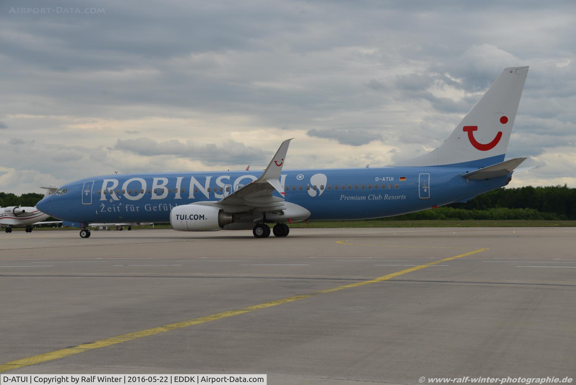 D-ATUI, 2011 Boeing 737-8K5 C/N 37252, Boeing 737-8K5(W) - X3 TUI TUIfly 'Robinson Club' - 37252 - D-ATUI - 22.05.2016 - CGN