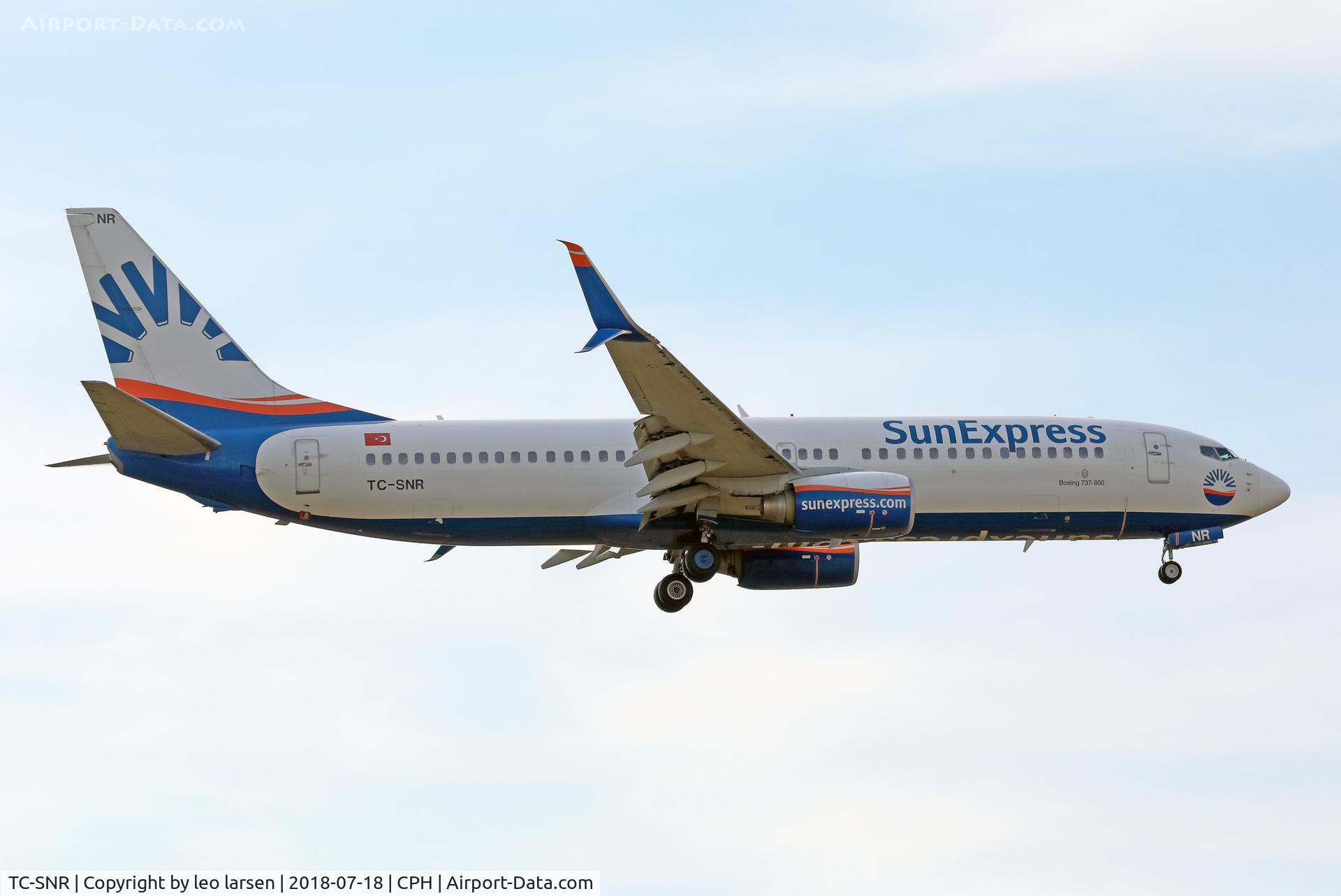 TC-SNR, 2010 Boeing 737-8HC C/N 40754, Copenhagen 18.7.2018 L/D R-04L