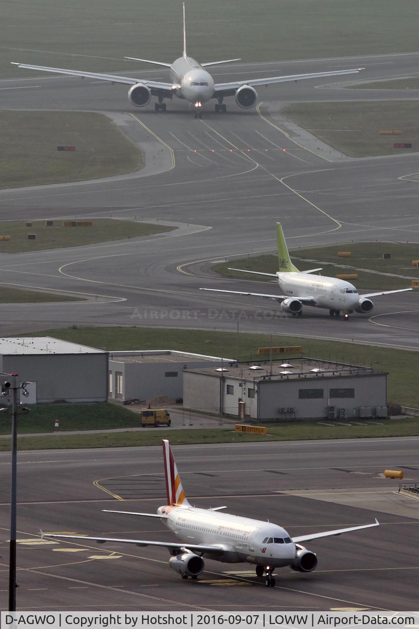 D-AGWO, 2009 Airbus A319-132 C/N 4166, Three in a row; well almost