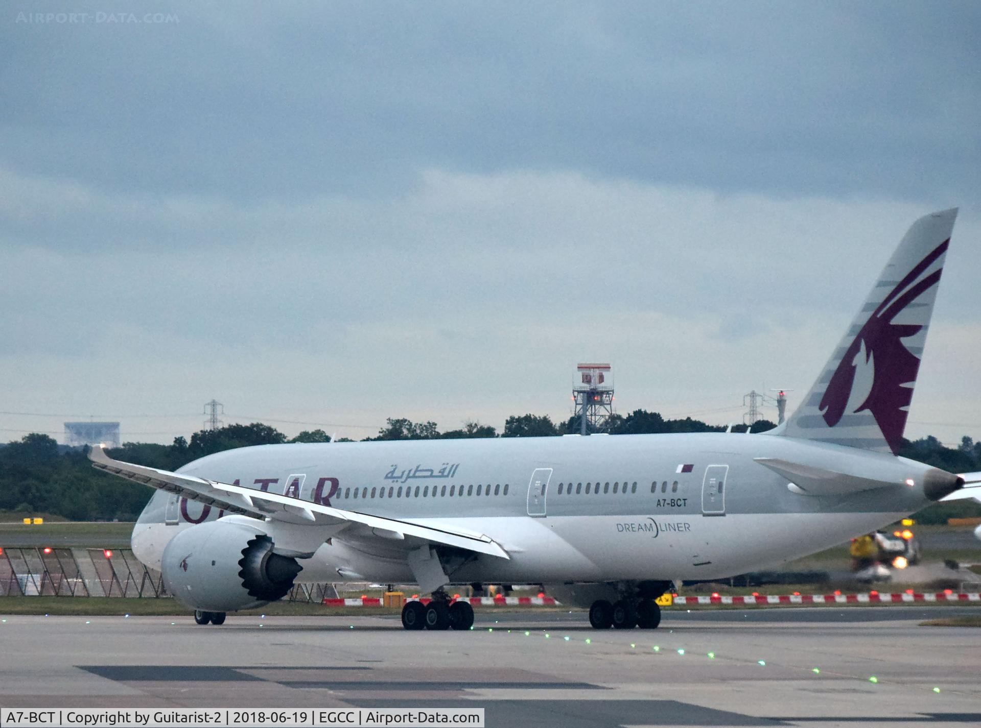 A7-BCT, 2015 Boeing 787-8 Dreamliner Dreamliner C/N 38338, At Manchester