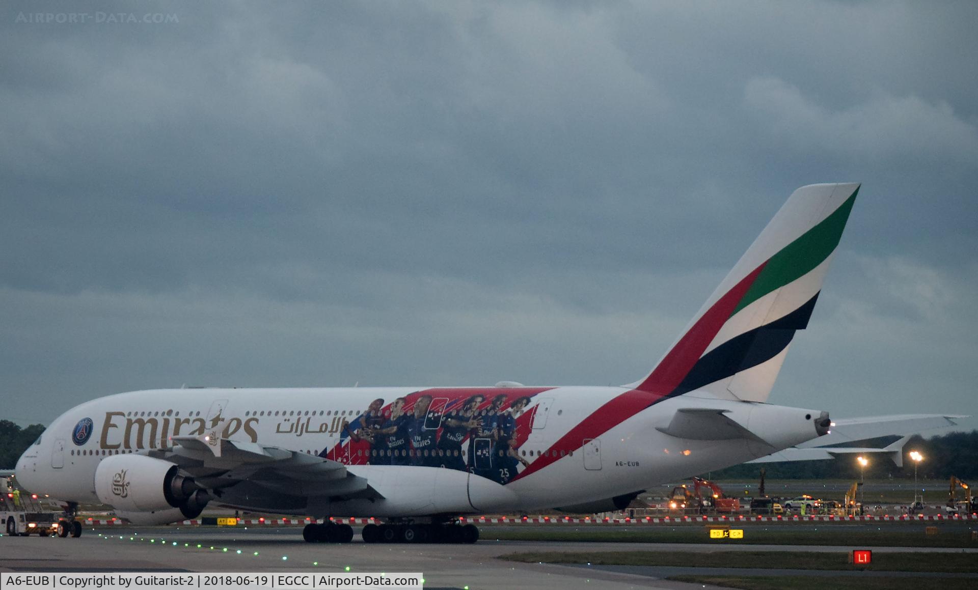 A6-EUB, 2016 Airbus A380-861 C/N 213, At Manchester