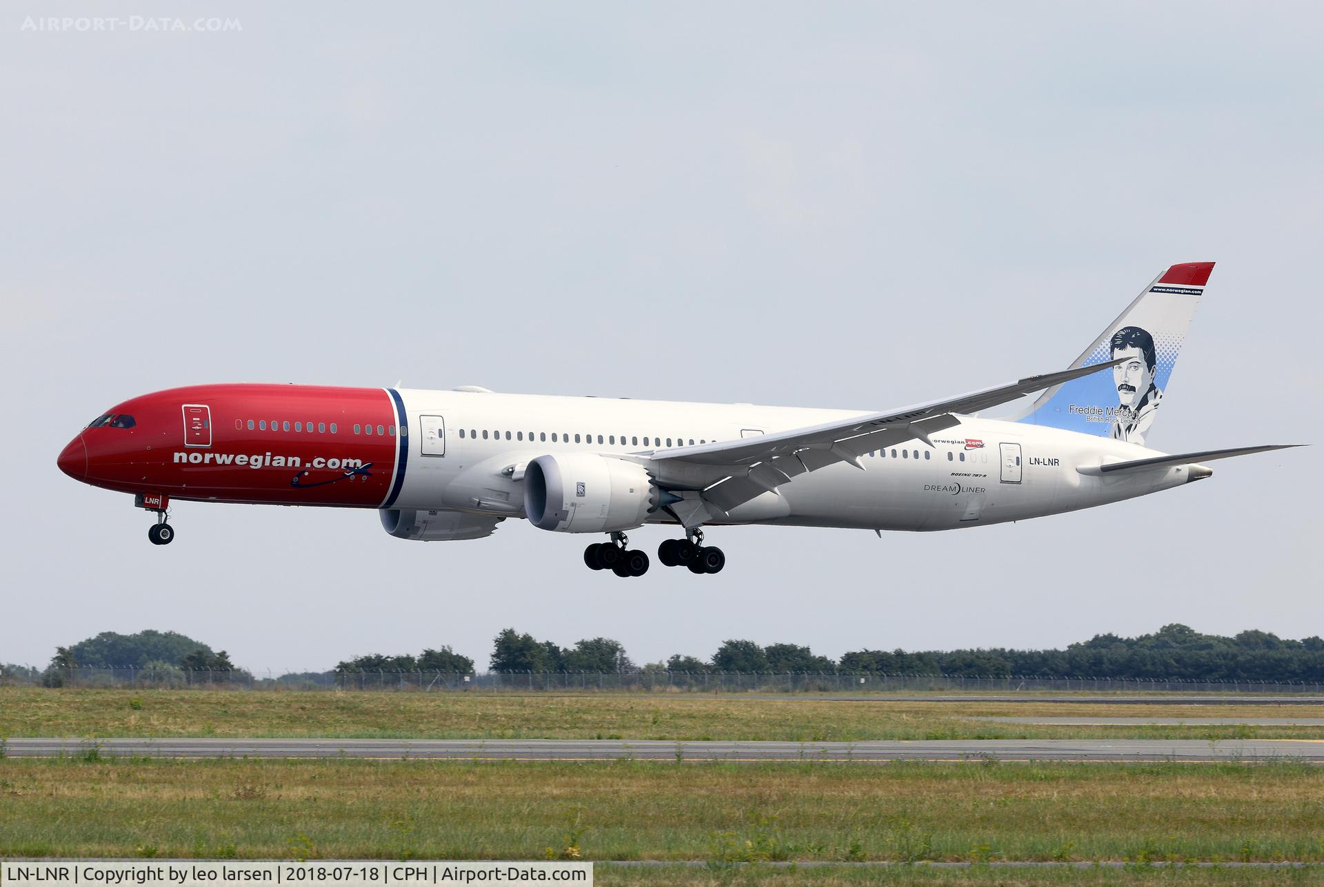 LN-LNR, 2017 Boeing 787-9 Dreamliner C/N 38784, Copenhagen 18.7.2018 L/D R-04L