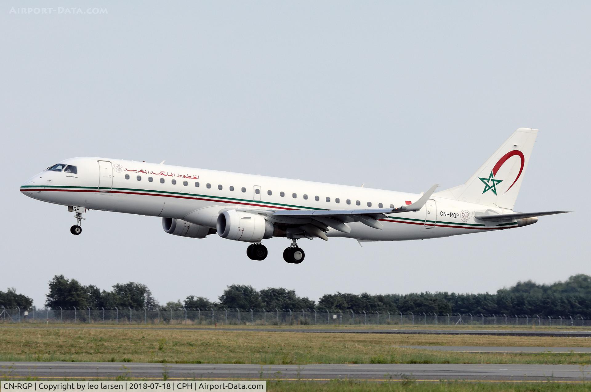 CN-RGP, 2014 Embraer ERJ-190AR C/N 19000681, Copenhagen 18.7.2018 L/D R-04L