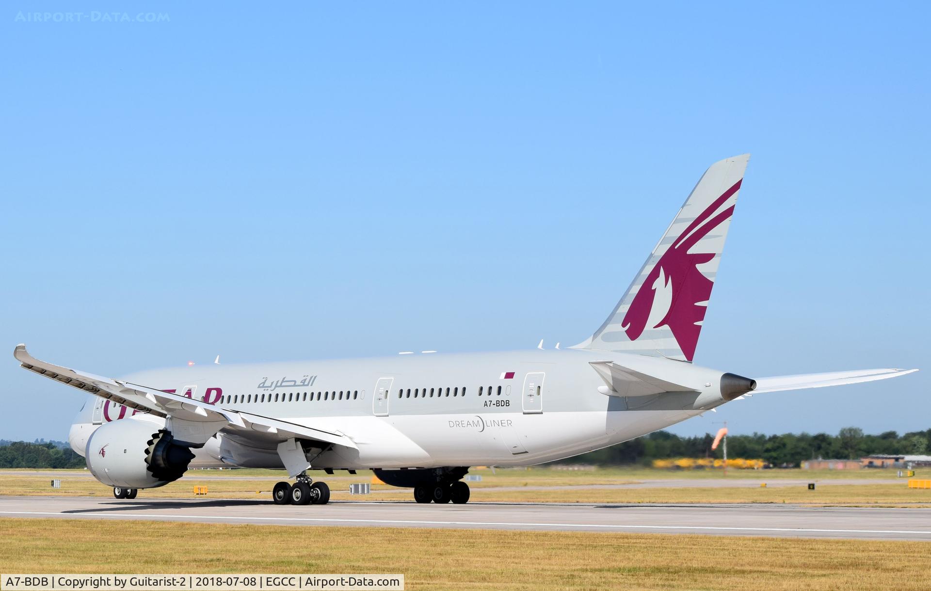 A7-BDB, 2016 Boeing 787-8 Dreamliner Dreamliner C/N 38346, At Manchester