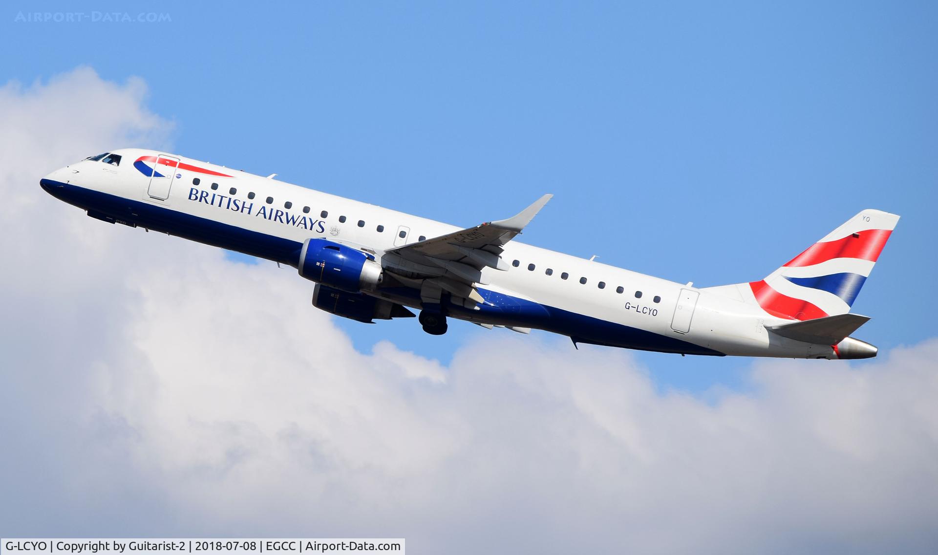 G-LCYO, 2011 Embraer 190SR (ERJ-190-100SR) C/N 19000430, At Manchester