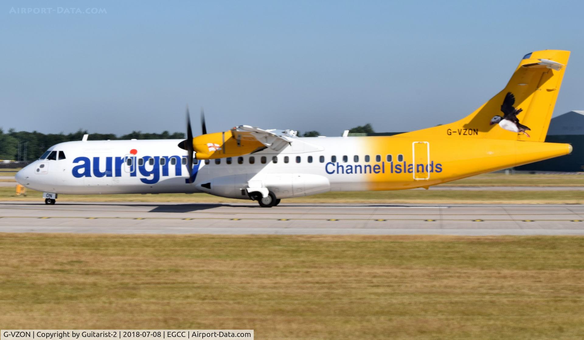 G-VZON, 2009 ATR 72-212A C/N 853, At Manchester