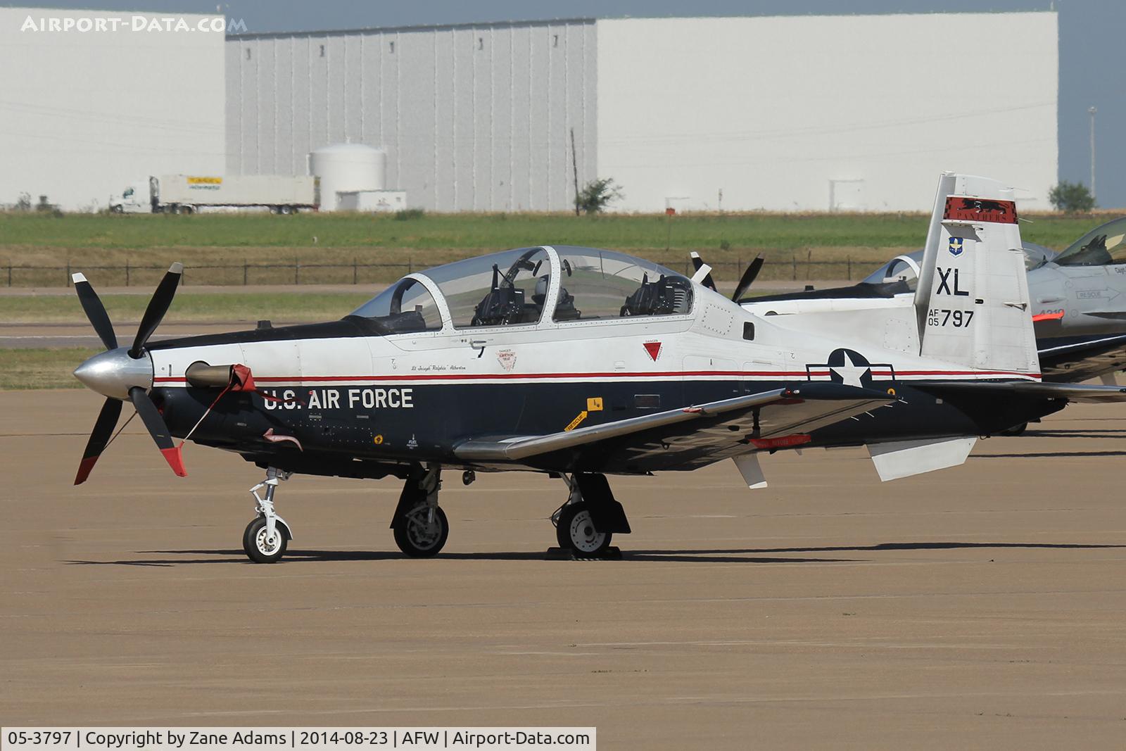 05-3797, 2005 Raytheon T-6A Texan II C/N PT-349, On the ramp at Alliance Airport - Fort Worth, TX
