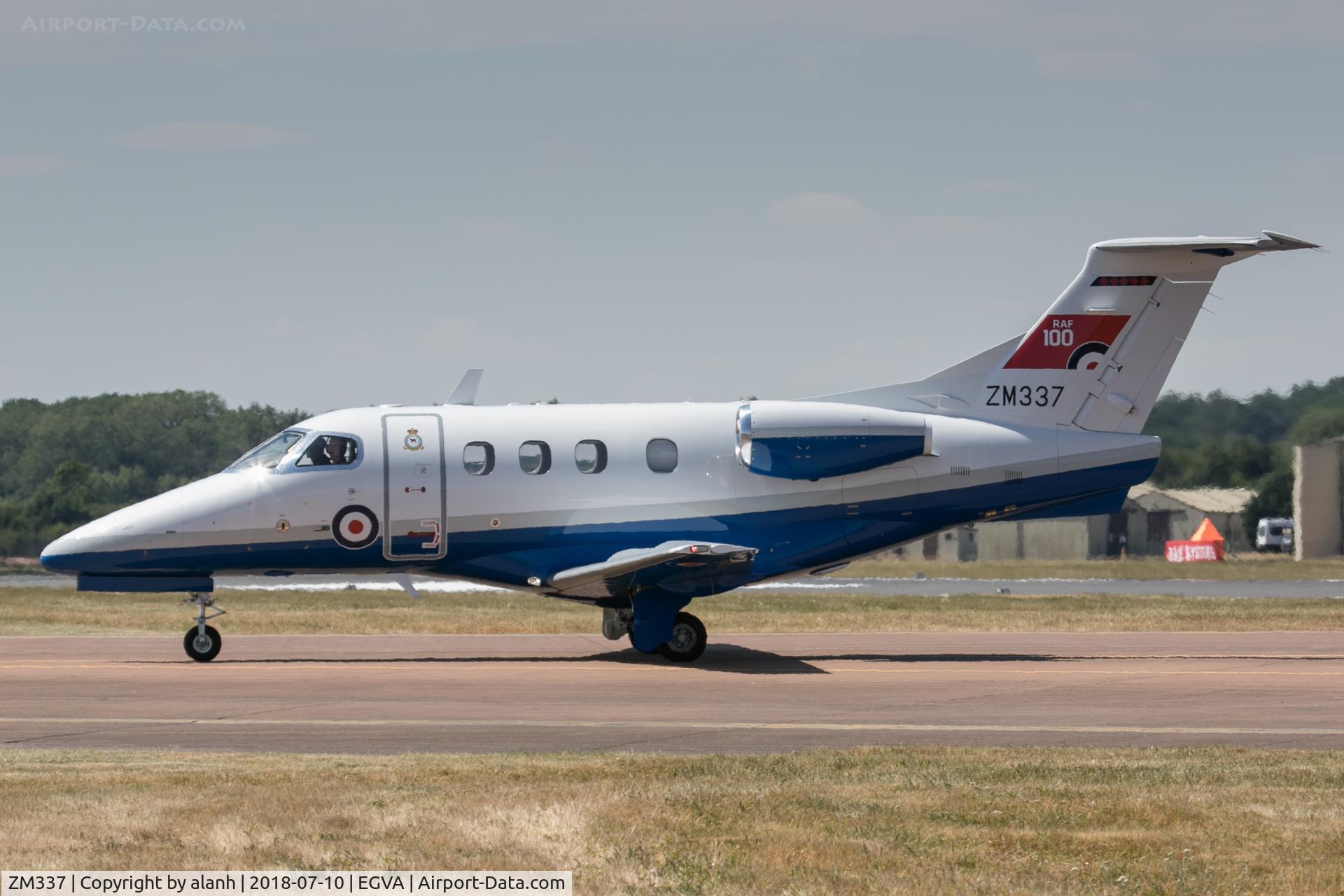ZM337, 2017 Embraer EMB-500 Phenom 100 C/N 50000386, Taxiing for static display at RIAT 2018