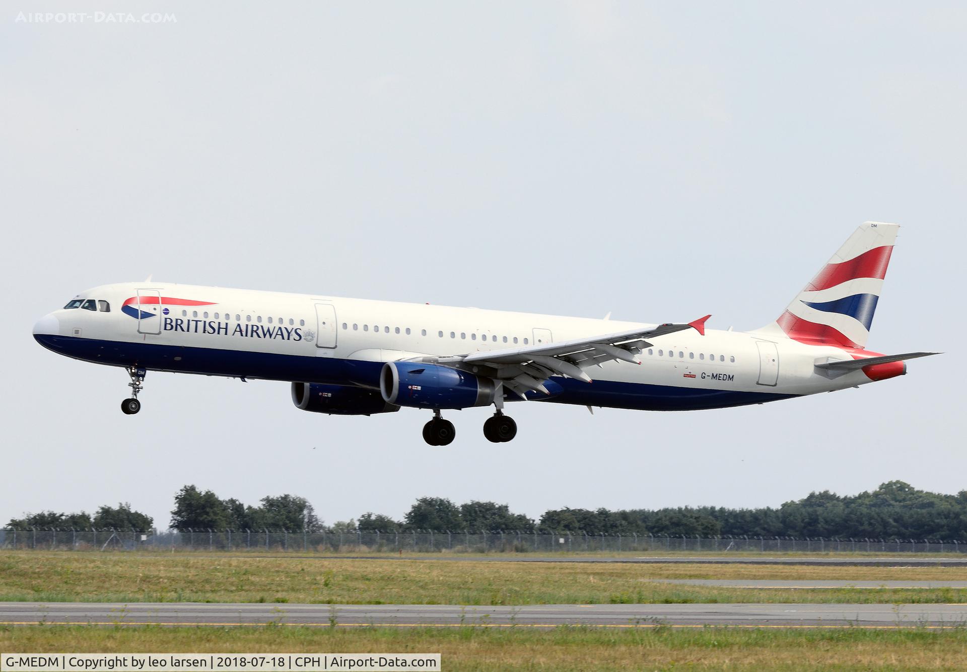 G-MEDM, 2006 Airbus A321-231 C/N 2799, Copenhagen 18.7.2018 L/D R-04L
