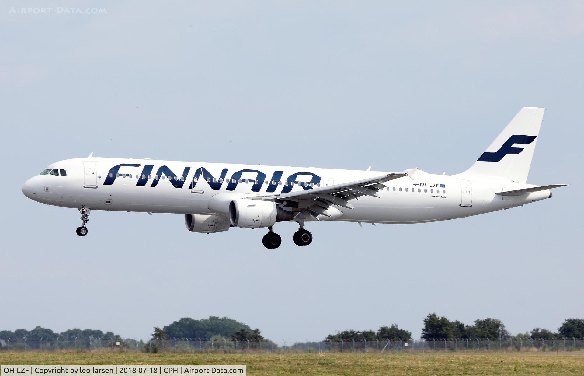 OH-LZF, 2004 Airbus A321-211 C/N 2208, Copenhagen 18.7.2018 L/D R-04L