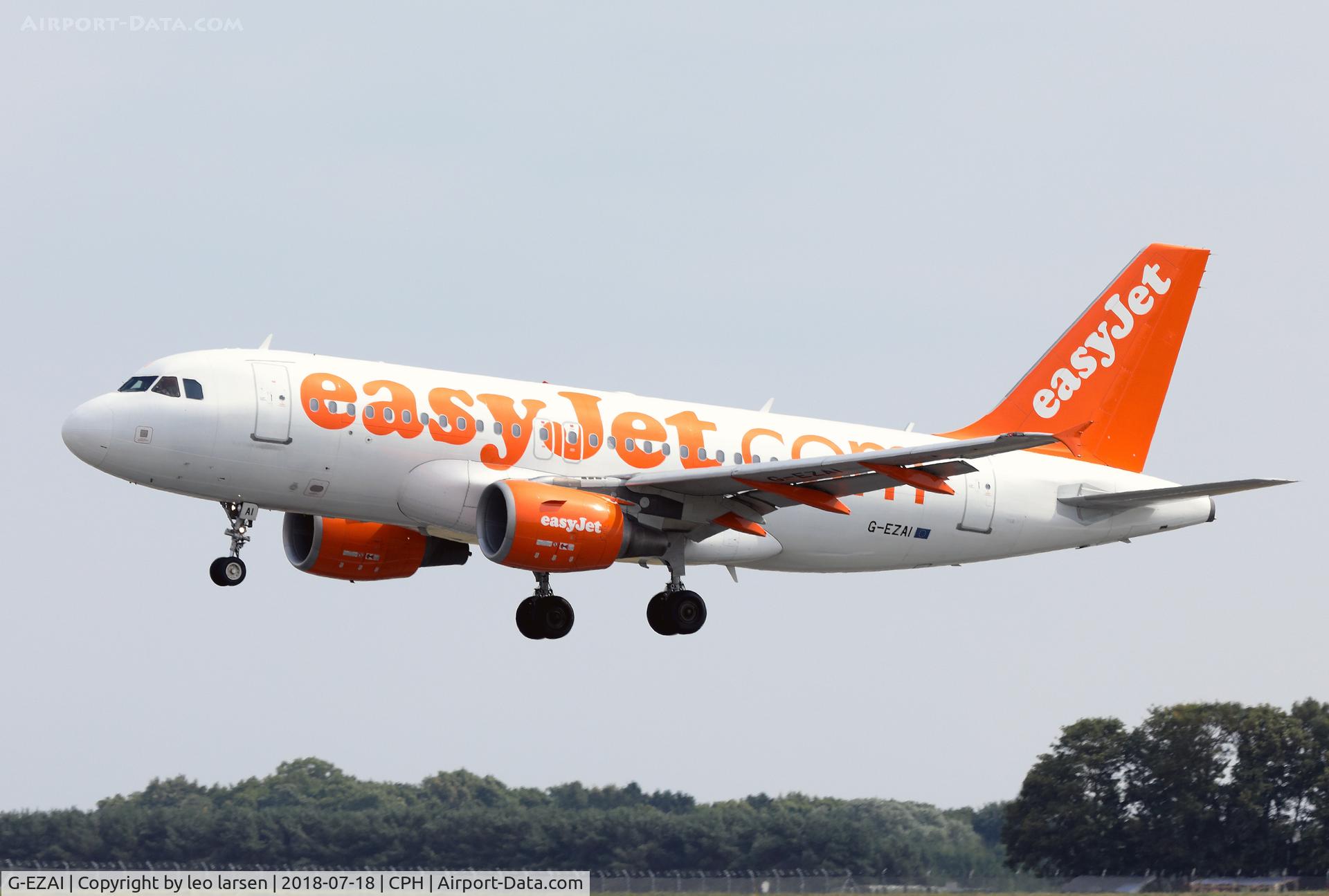 G-EZAI, 2006 Airbus A319-111 C/N 2735, Copenhagen 18.7.2018 L/D R-04L