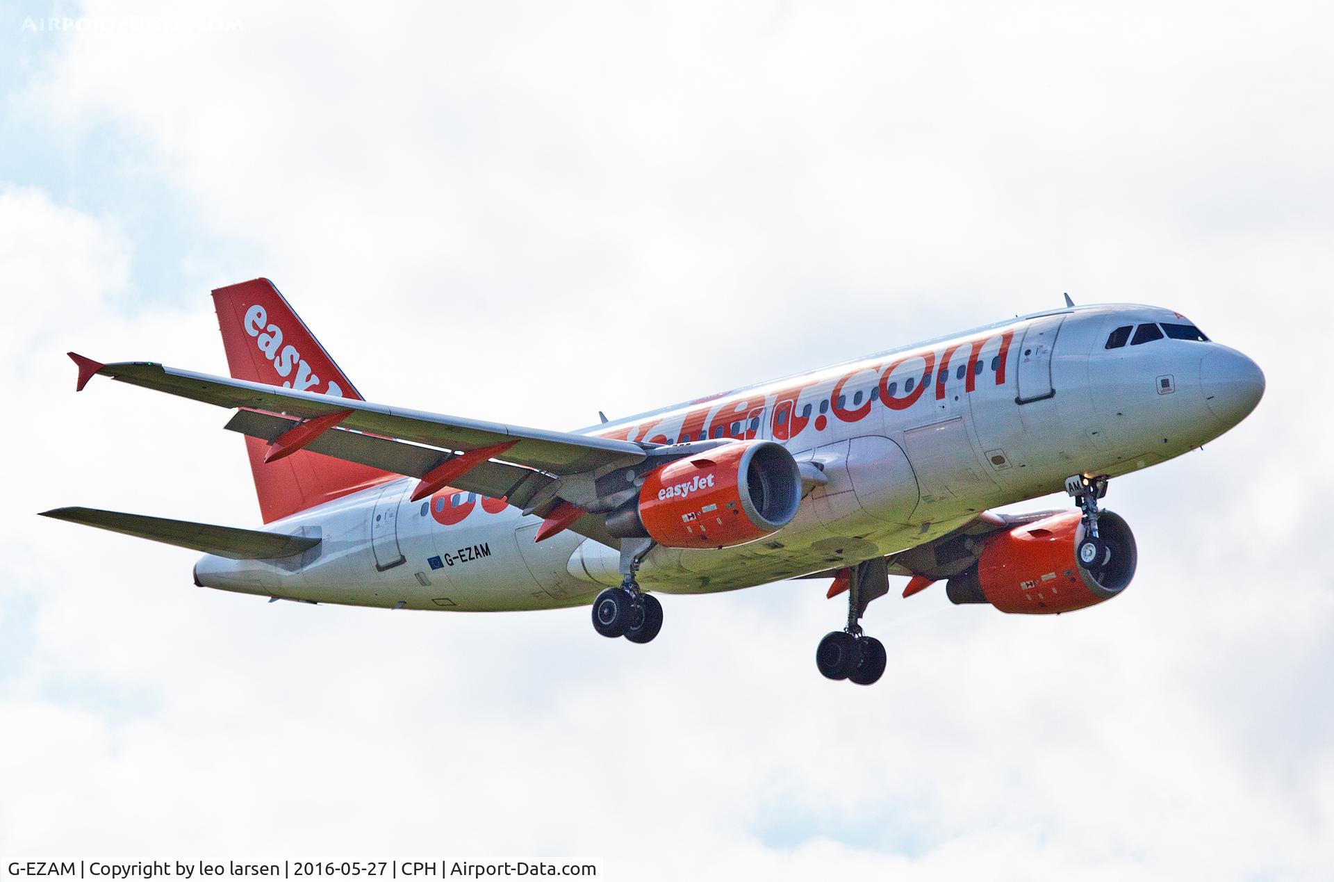 G-EZAM, 2003 Airbus A319-111 C/N 2037, Copenhagen 27.5.2016 L/D R-04L