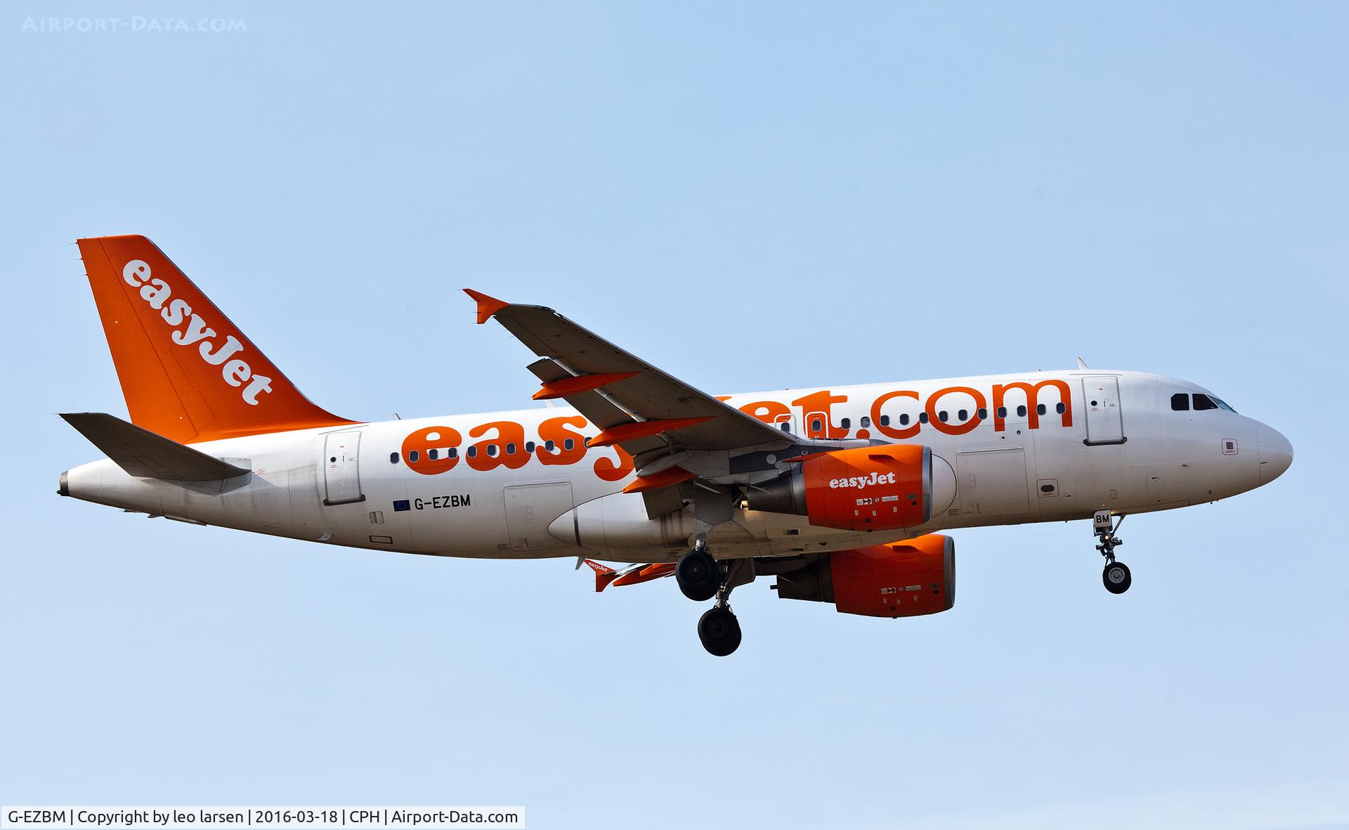 G-EZBM, 2007 Airbus A319-111 C/N 3059, Copenhagen 18.3.2016 L/D R-04L