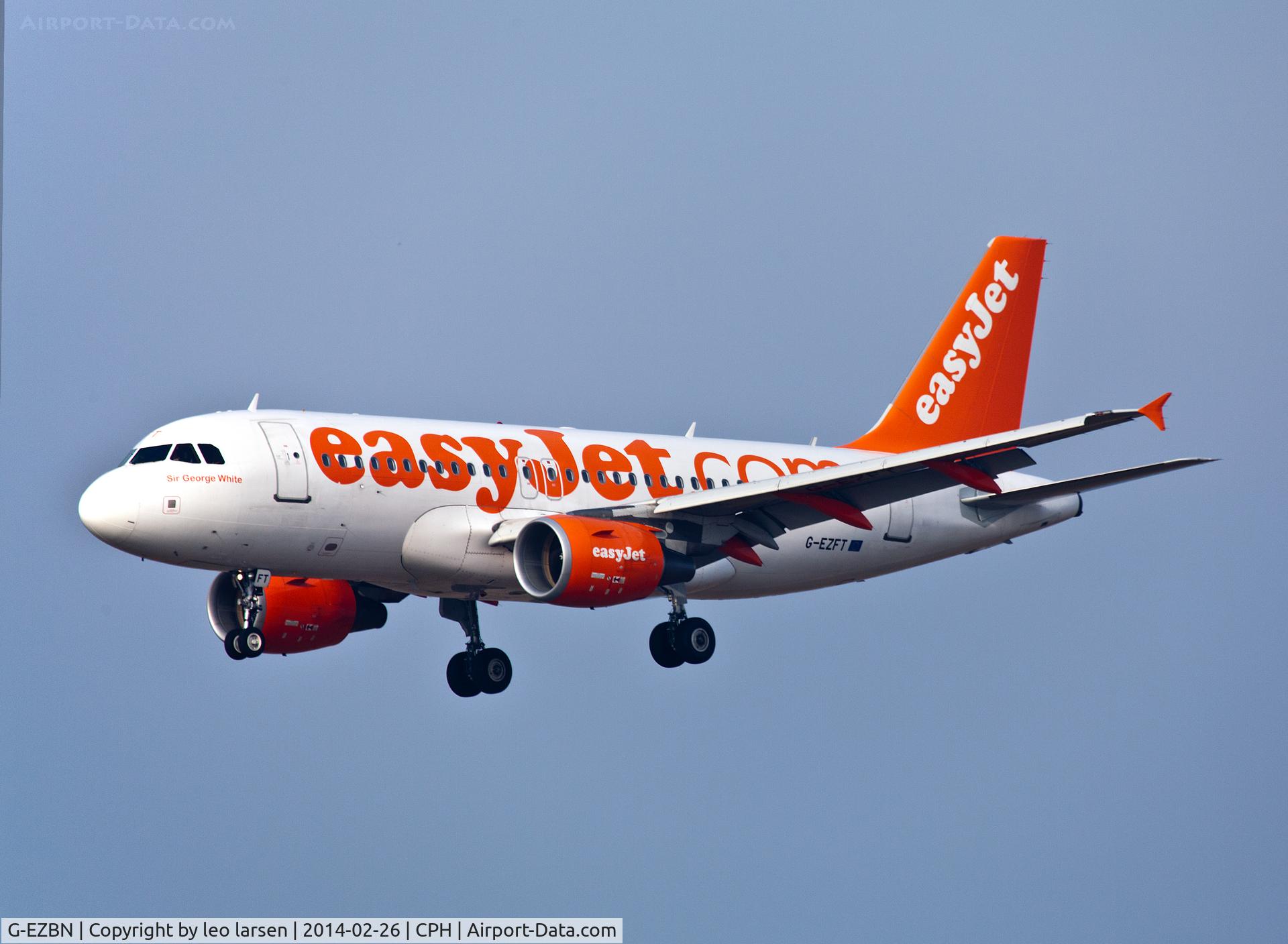 G-EZBN, 2007 Airbus A319-111 C/N 3061, Copenhagen 26.2.2014