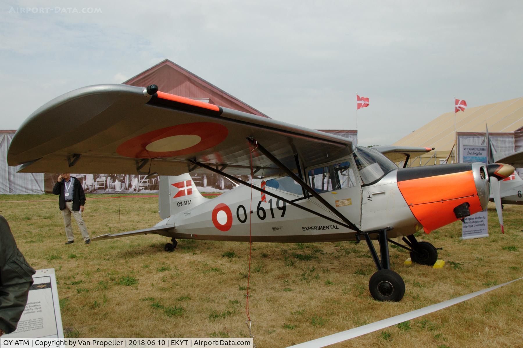 OY-ATM, 1948 SAI KZ VII Laerke C/N 181, SAI KZ VII Laerke at Aalborg Airshow 2018, Denmark