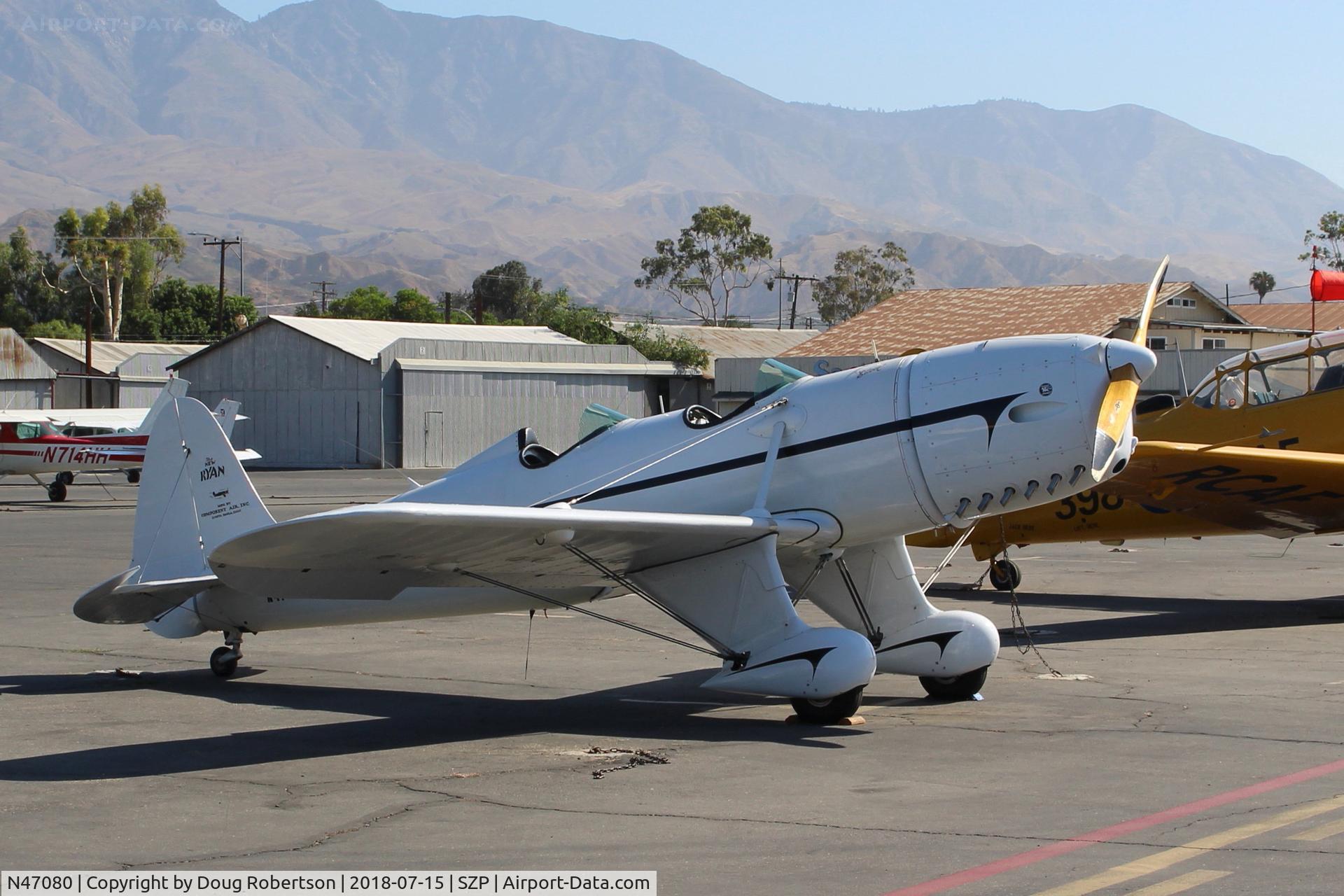 N47080, 1942 Ryan Aeronautical ST3KR C/N 1391, 1942 Ryan Aeronautical ST3KR 'Eileen', Fairchild RANGER 6-410 165 Hp inverted inline 6 cylinder conversion