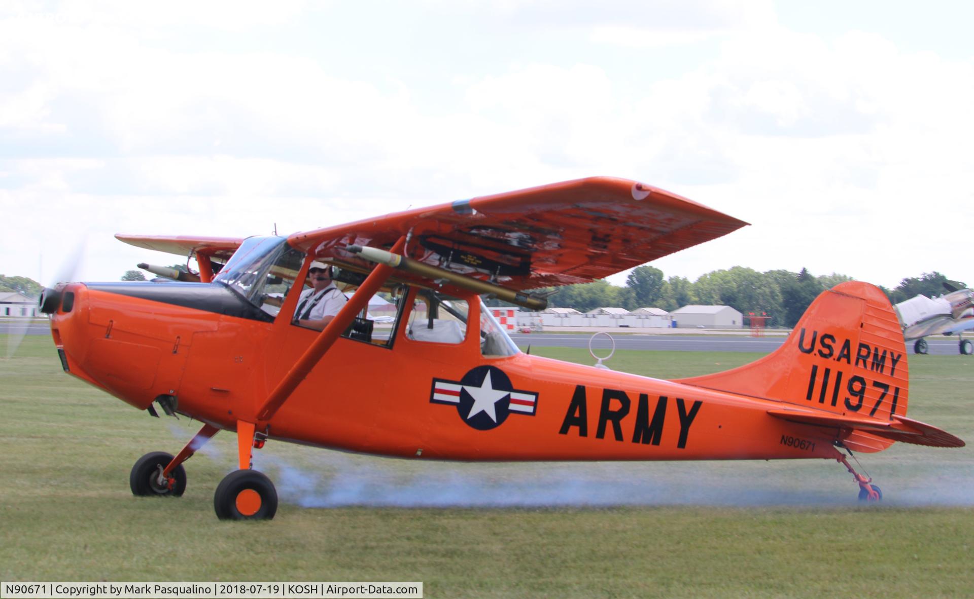 N90671, 1951 Cessna O-1A Bird Dog C/N 22285, Cessna O-1A