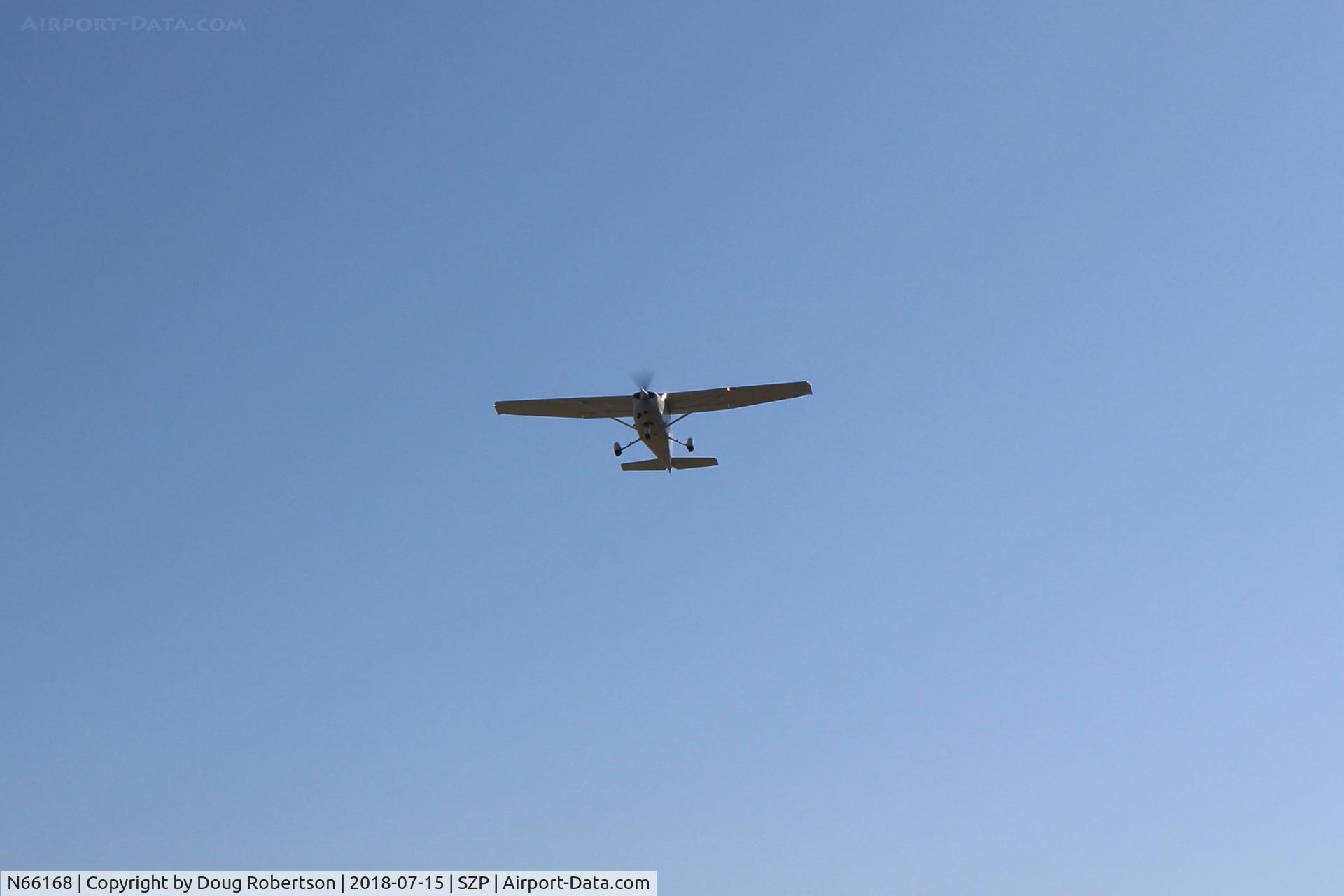 N66168, 1983 Cessna 172P C/N 17275974, 1983 Cessna 172P SKYHAWK, Lycoming O-320-D2J 160 Hp, takeoff climb Rwy 22