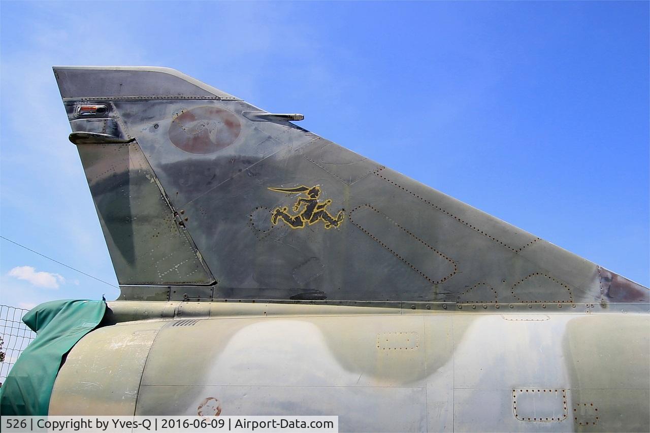 526, Dassault Mirage IIIE C/N 526, Dassault Mirage IIIE, Les Amis de la 5ème Escadre Museum, Orange