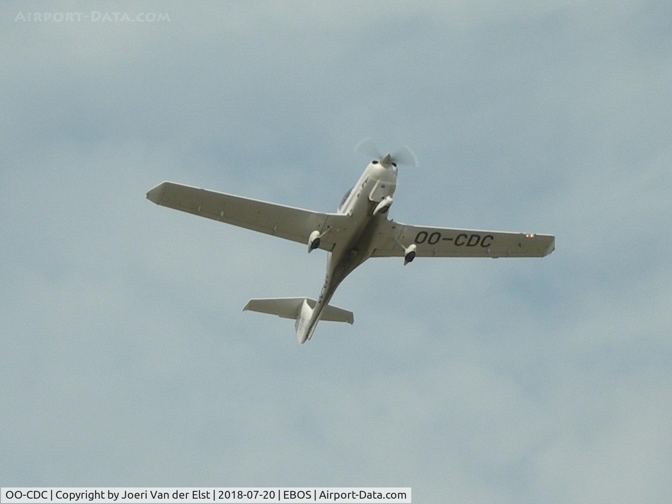 OO-CDC, 2009 Diamond DA-40TDI Diamond Star C/N D4.369, Shortly after take-off rwy 08