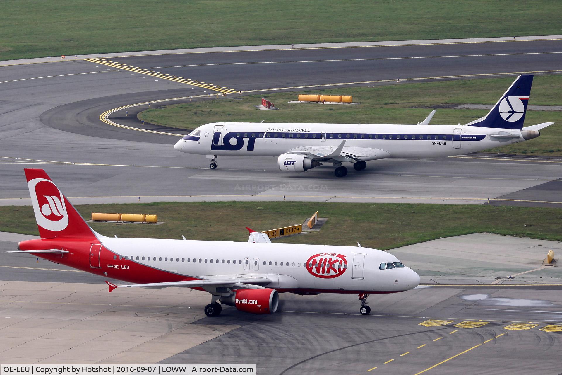 OE-LEU, 2006 Airbus A320-214 C/N 2902, Opposite taxi on two taxiways
