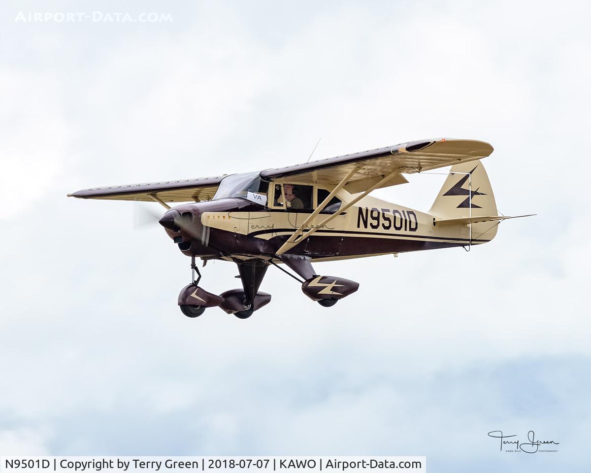 N9501D, 1958 Piper PA-22-160 Tri Pacer C/N 22-6416, 2018 Arlington Fly-In