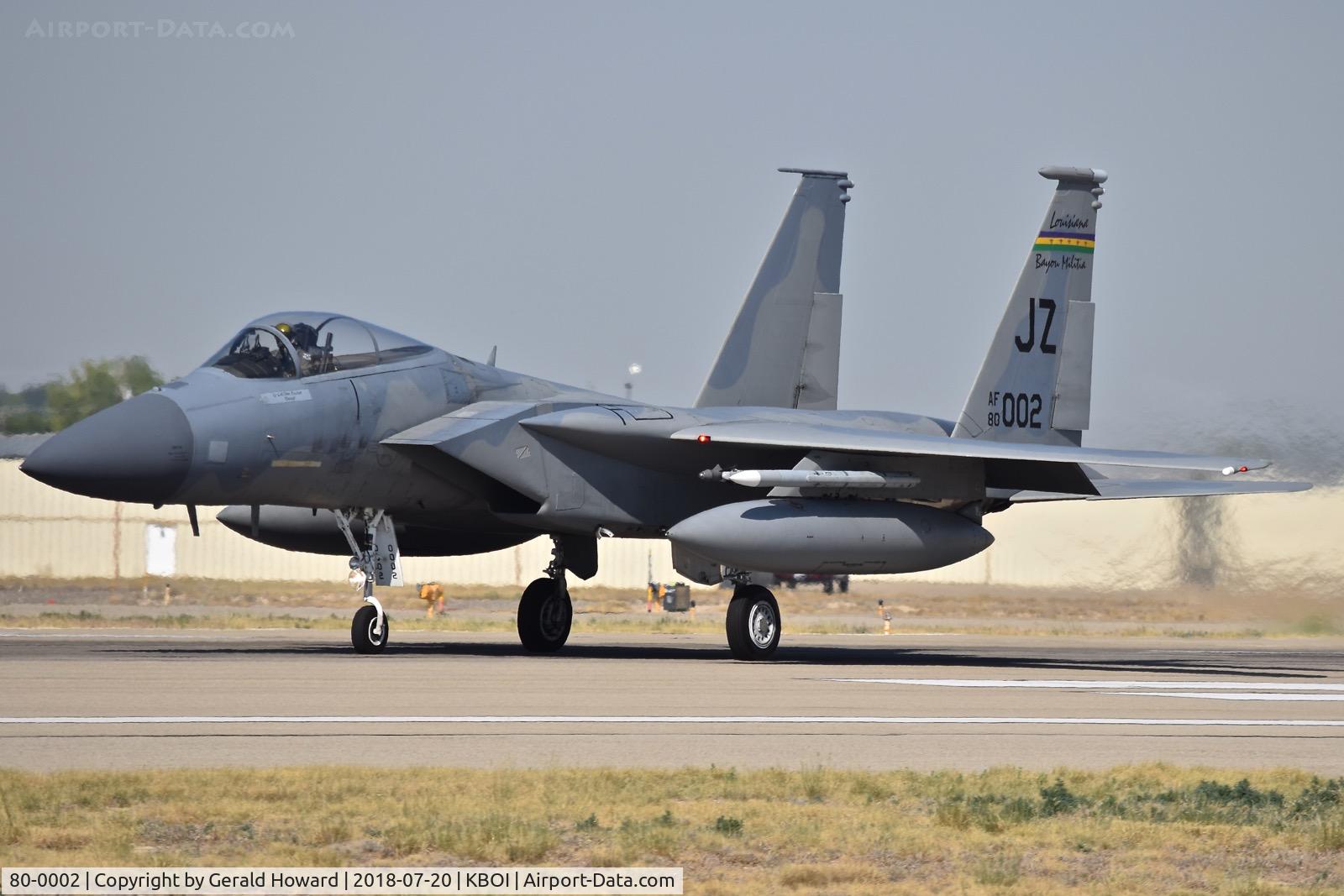 80-0002, 1980 McDonnell Douglas F-15C Eagle C/N 0635/C151, 122nd Fighter Sq. 