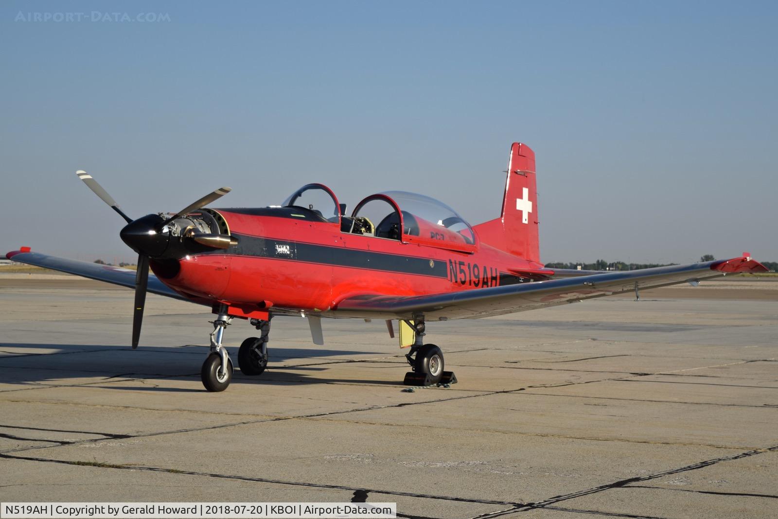 N519AH, 1987 Pilatus PC-7 C/N 519, Parked on the south GA ramp.