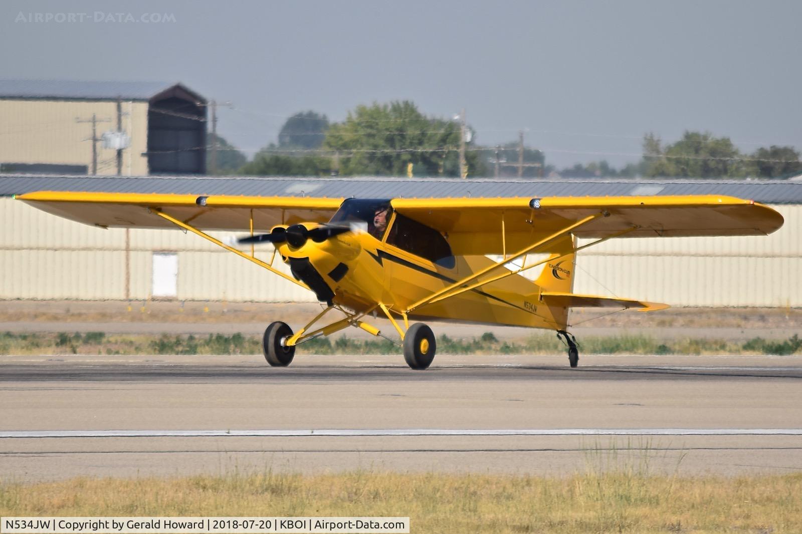 N534JW, 2015 Cub Crafters CC11-160 Carbon Cub SS C/N CC11-00381, Landing RWY 10R.