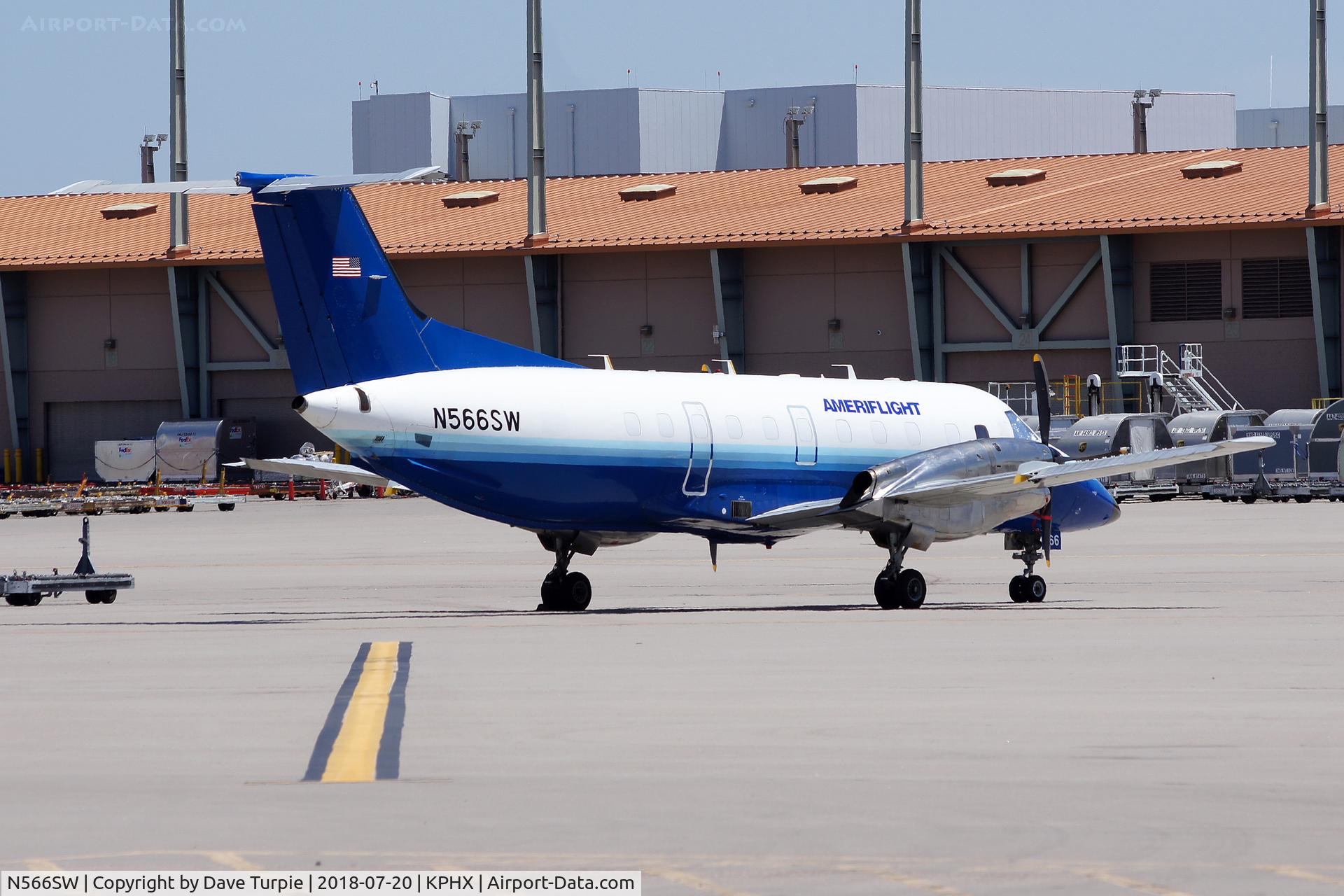 N566SW, 1998 Embraer EMB-120ER Brasilia C/N 120341, In United Express colors.