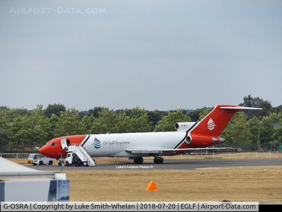 G-OSRA, 1984 Boeing 727-2S2F C/N 22938, At Farnborough