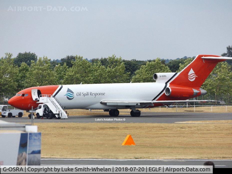 G-OSRA, 1984 Boeing 727-2S2F C/N 22938, At Farnborough