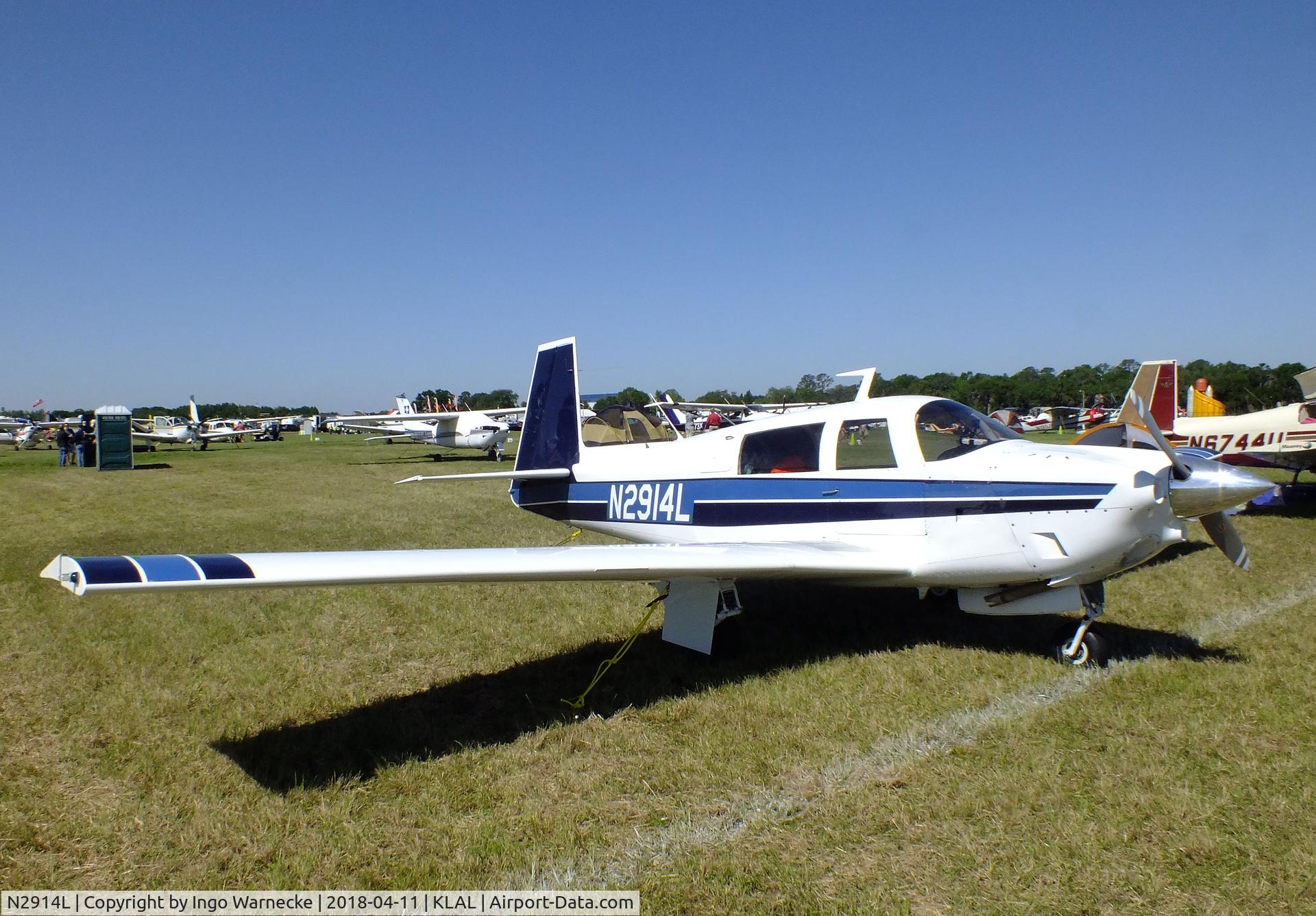 N2914L, 1967 Mooney M20F Executive C/N 670486, Mooney M20F Executive 21 at 2018 Sun 'n Fun, Lakeland FL