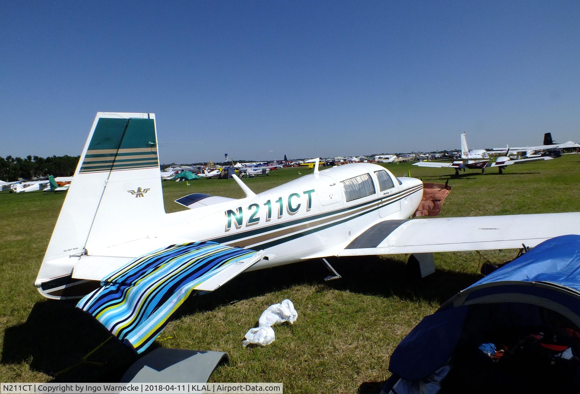 N211CT, 1966 Mooney M20F Executive C/N 670083, Mooney M20F Executive 21 ESE at 2018 Sun 'n Fun, Lakeland FL