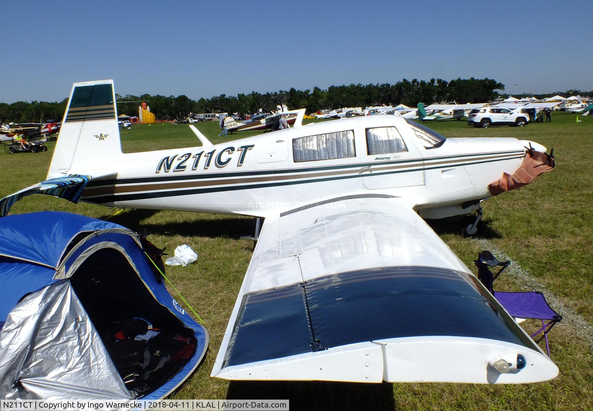 N211CT, 1966 Mooney M20F Executive C/N 670083, Mooney M20F Executive 21 ESE at 2018 Sun 'n Fun, Lakeland FL
