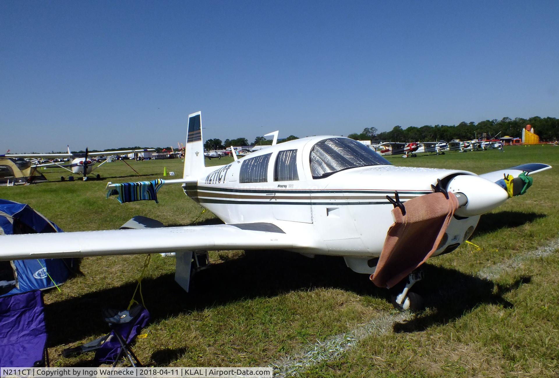N211CT, 1966 Mooney M20F Executive C/N 670083, Mooney M20F Executive 21 ESE at 2018 Sun 'n Fun, Lakeland FL