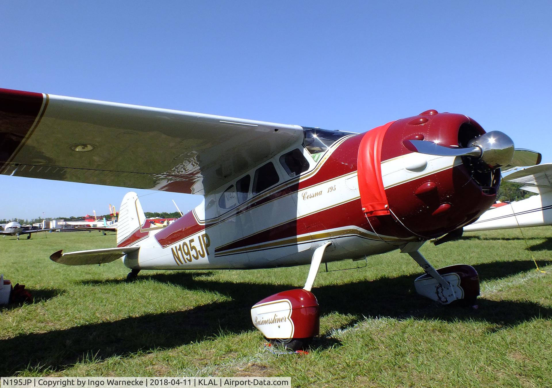 N195JP, 1951 Cessna 195 C/N 7673, Cessna 195 at 2018 Sun 'n Fun, Lakeland FL