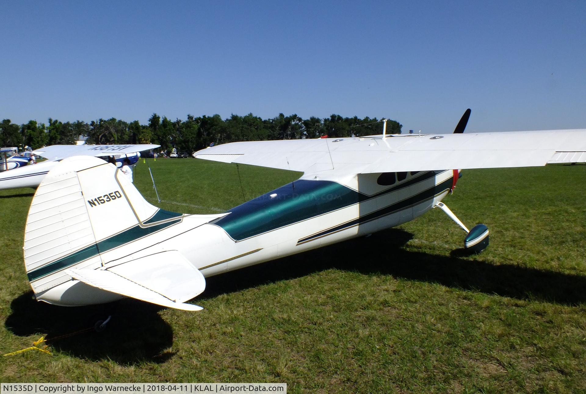 N1535D, 1952 Cessna 190 C/N 7757, Cessna 190 at 2018 Sun 'n Fun, Lakeland FL