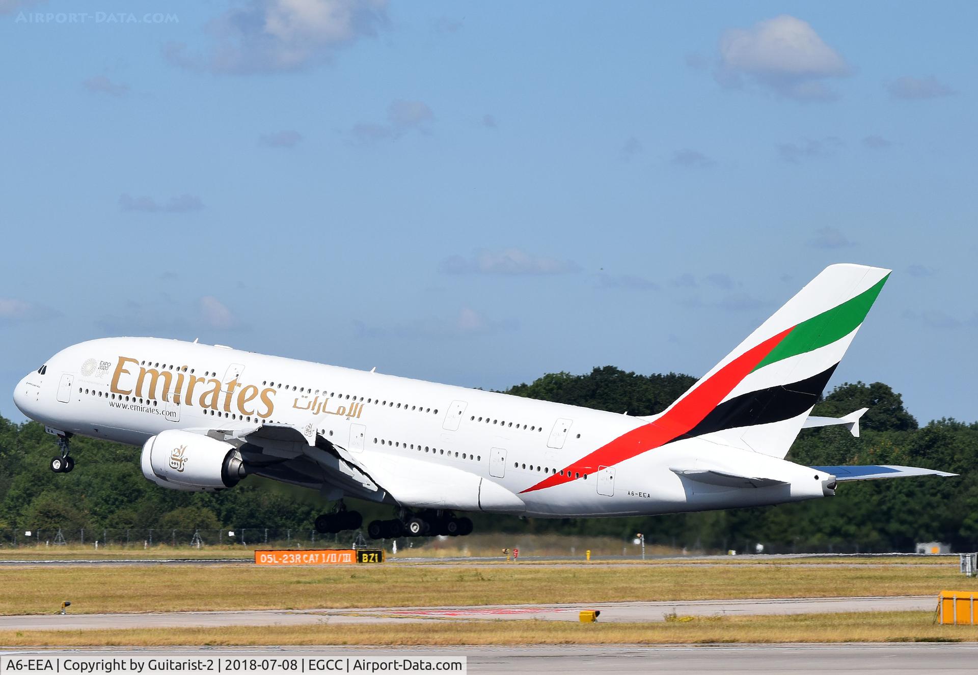 A6-EEA, 2012 Airbus A380-861 C/N 108, At Manchester