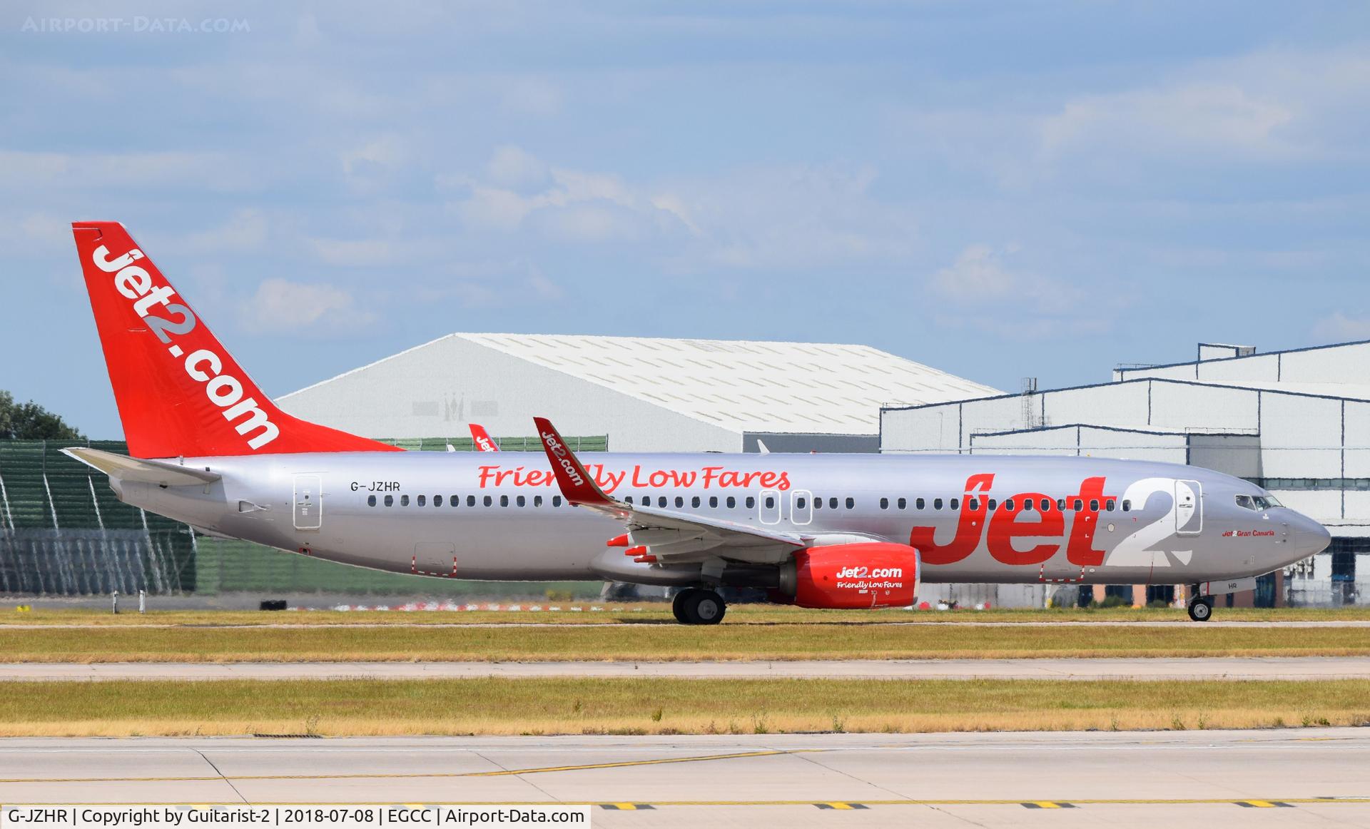 G-JZHR, 2016 Boeing 737-8MG C/N 63148, At Manchester